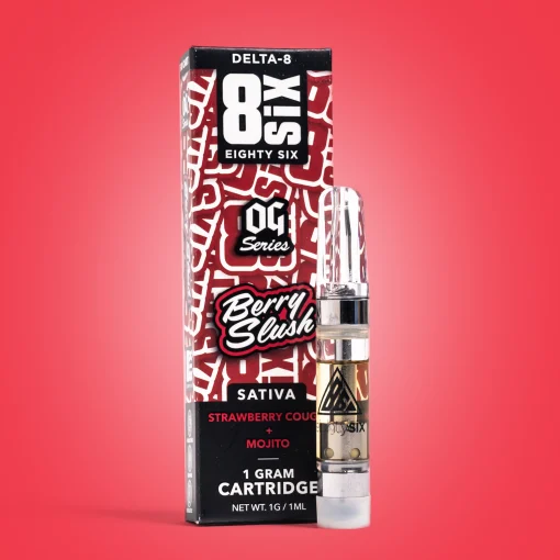 Berry Slush Delta-8 THC Vape Cartridge (Strawberry Cough)