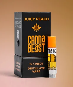 Canna Beast – Juicy Peach Delta-9 THC Vape Cartridge