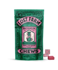 Kiva Lost Farm Watermelon Fruit Chew 100mg (10ct)